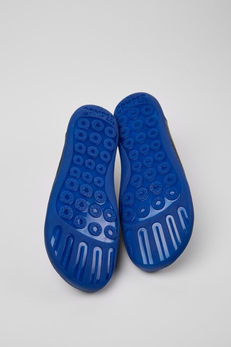 Design Peu Blue Leather Shoes For Men Camper