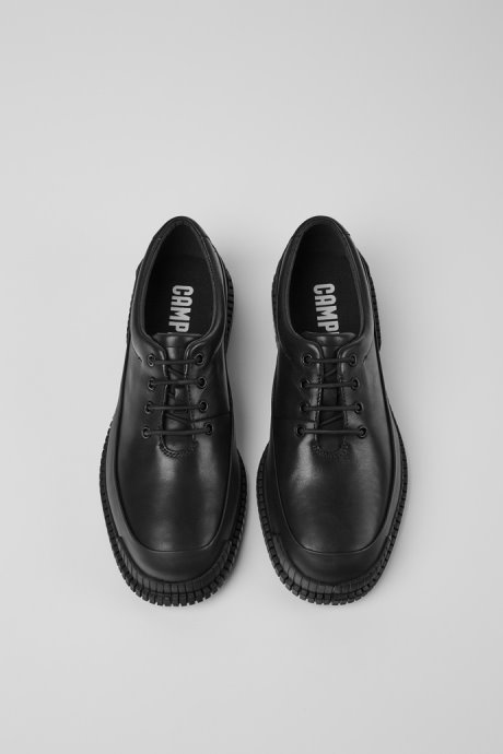 Camper Pix Black Leather Lace-Up Shoes New Arrivals