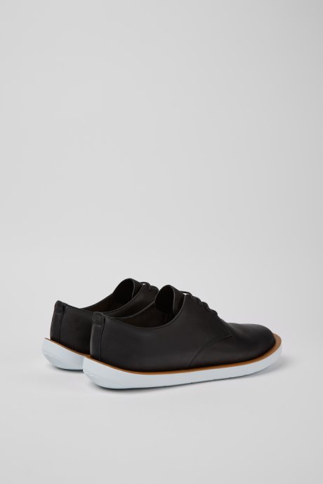 Camper Wagon Black Leather Men's Shoes New Arrivals