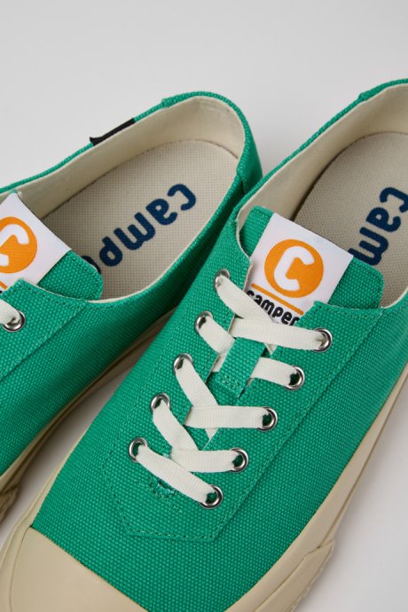 Camaleon Green Recycled Cotton Sneakers For Men Exclusive Camper