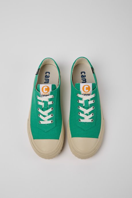 Camaleon Green Recycled Cotton Sneakers For Men Exclusive Camper