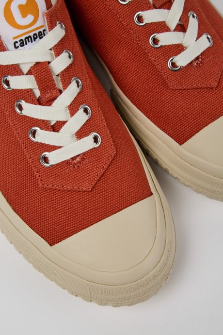 Camper Camaleon Red Recycled Cotton Sneakers For Men New Arrivals