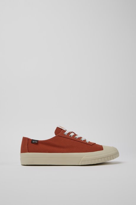 Camper Camaleon Red Recycled Cotton Sneakers For Men New Arrivals