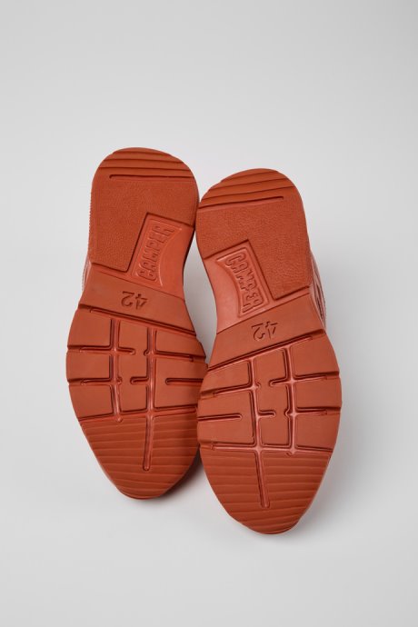 Camper Design Drift Red Leather Sneakers For Men