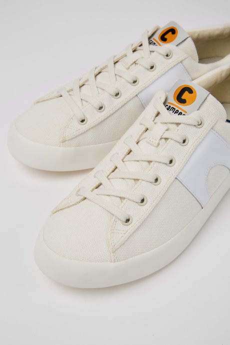 Exclusive Camper Imar White Leather And Recycled Cotton Sneakers For Men