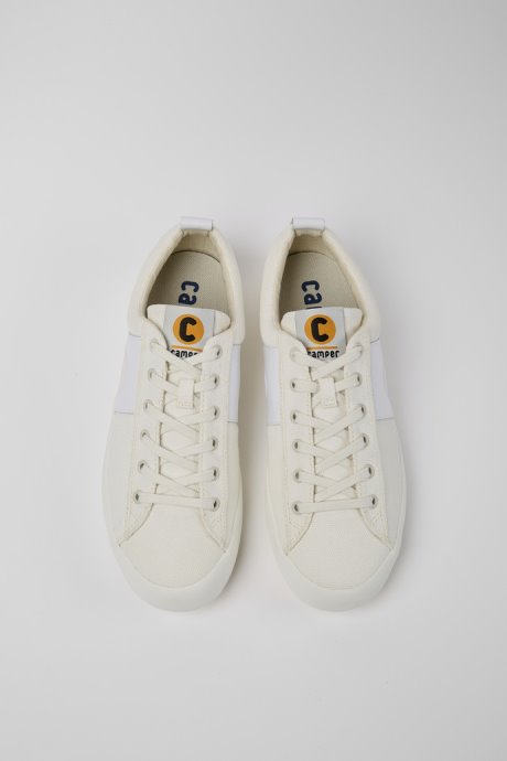 Exclusive Camper Imar White Leather And Recycled Cotton Sneakers For Men