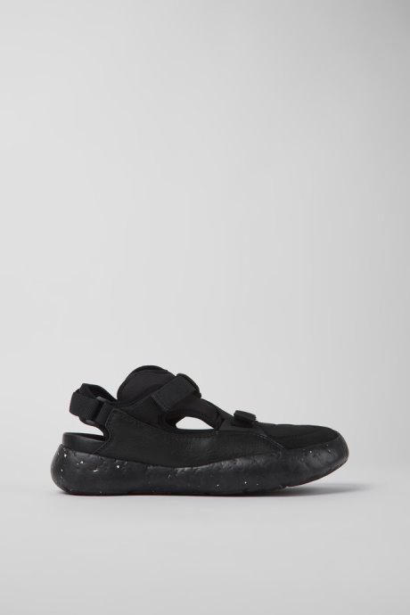 Camper Design Peu Stadium Black Semi-Open Sneakers For Men