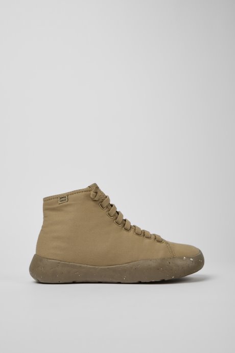 Design Peu Stadium Beige Ankle Boots For Men Camper
