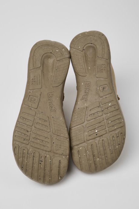 Design Peu Stadium Beige Ankle Boots For Men Camper