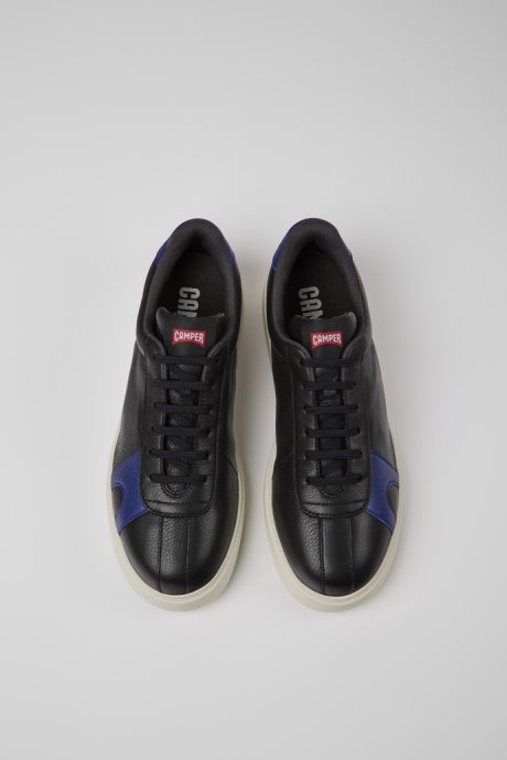 Camper Design Runner K21 Black Suede And Leather Sneakers