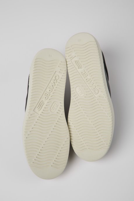 Camper Design Runner K21 Black Suede And Leather Sneakers