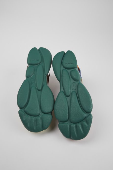 Exclusive Camper Twins Multicolored Leather And Nubuck Sneakers For Men