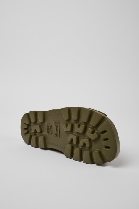 Camper Brutus Sandal Green Recycled Cotton Sandals For Men New Arrivals