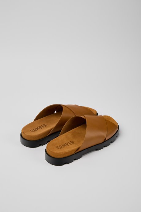 Camper Brutus Sandal Brown Leather Sandals For Men New Arrivals