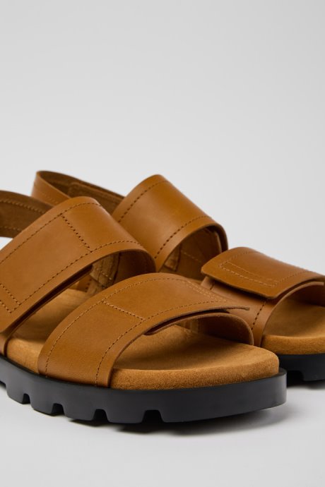 Brutus Sandal Brown Leather Sandals For Men Exclusive Camper