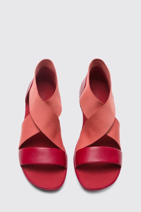 Camper Right Red Sandal For Women New Arrivals