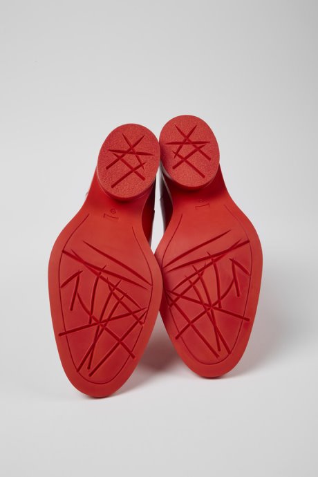 Bonnie Red Leather Boots For Women Camper New Arrivals