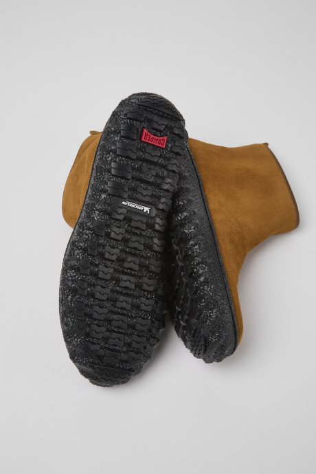 Camper Ground Michelin Brown Suede Ankle Boots New Arrivals