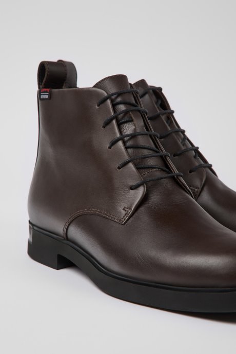 Iman Gore-Tex Brown Leather Ankle Boots Camper New Arrivals