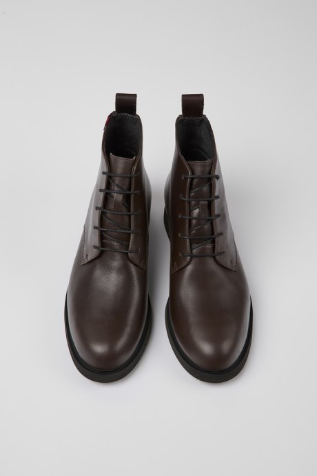 Iman Gore-Tex Brown Leather Ankle Boots Camper New Arrivals