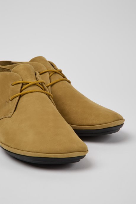 Exclusive Camper Right Brown Nubuck Desert Boots For Women