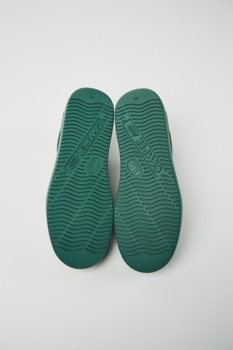 Design Runner K21 Green Leather Sneakers For Women Camper