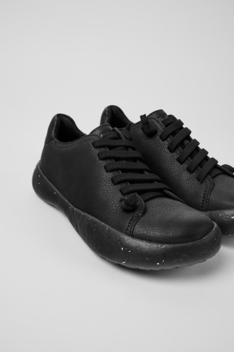 Exclusive Camper Peu Stadium Black Leather Sneakers For Women