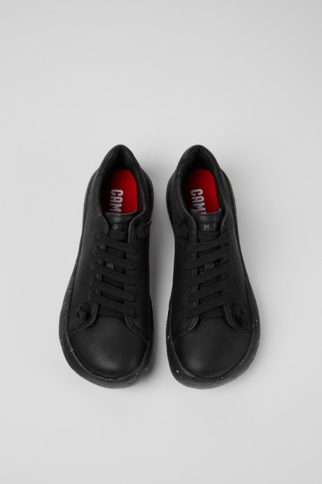 Exclusive Camper Peu Stadium Black Leather Sneakers For Women