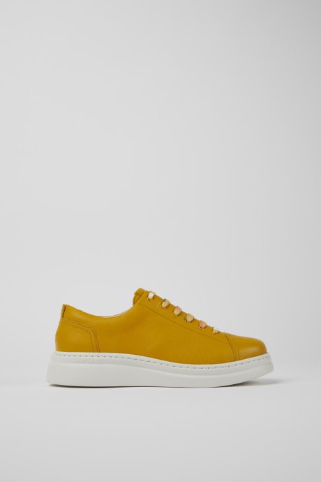 Exclusive Camper Runner Up Yellow Leather Sneakers For Women