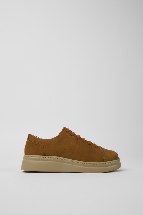 Camper Design Runner Up Brown Nubuck Sneakers For Women