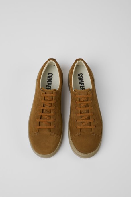 Camper Design Runner Up Brown Nubuck Sneakers For Women