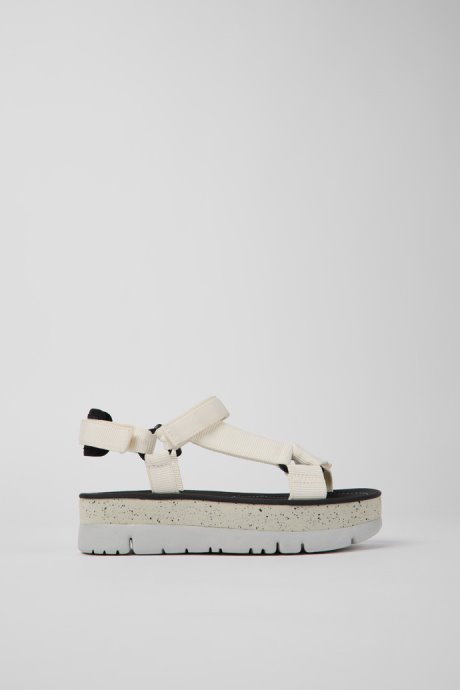 Oruga Up White Sandal For Women Exclusive Camper