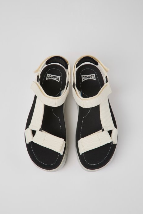 Oruga Up White Sandal For Women Exclusive Camper