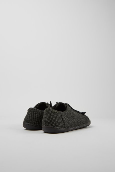 Camper Design Peu Gray Wool And Viscose Shoes For Women