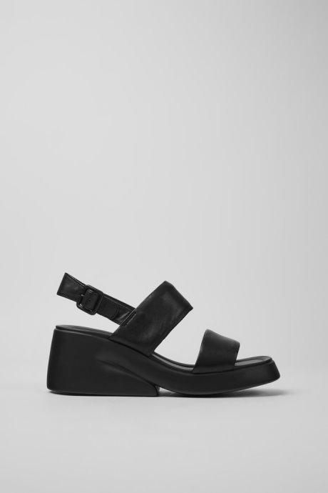 Exclusive Camper Kaah Black Leather Sandals For Women