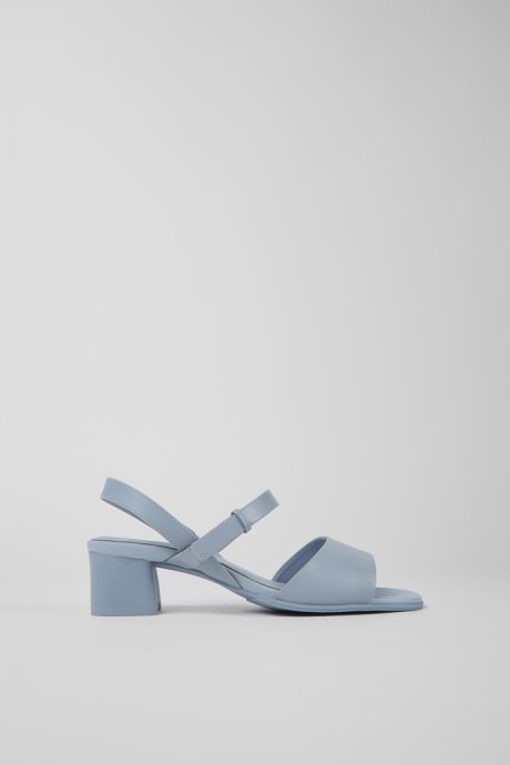 Camper Katie Blue Leather Sandals For Women New Arrivals