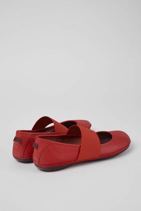 Camper Design Right Red Leather Shoes For Women