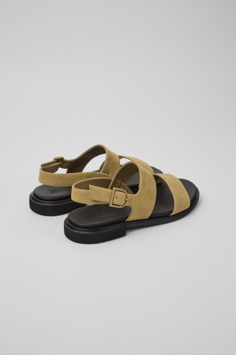 Camper Design Edy Brown Leather Sandals For Women