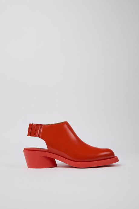 Camper Design Bonnie Red Leather Heels For Women