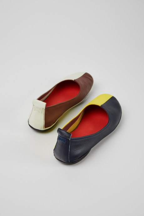 Twins Multicolored Leather Shoes For Women Camper New Arrivals
