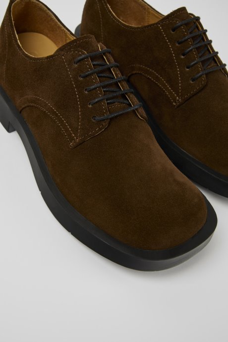 Camper Design Mil 1978 Brown Nubuck Shoes For Women