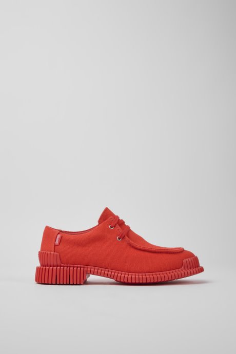 Pix Red Recycled Cotton Shoes For Women Camper New Arrivals