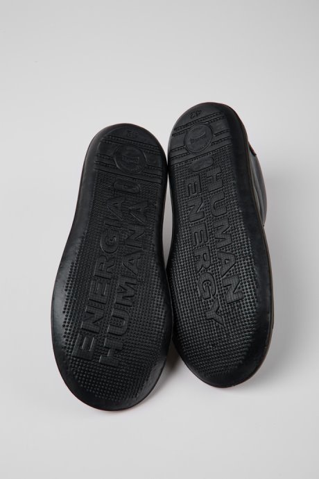 Camper Design Beetle Gore-Tex Black Leather Ankle Boots For Men