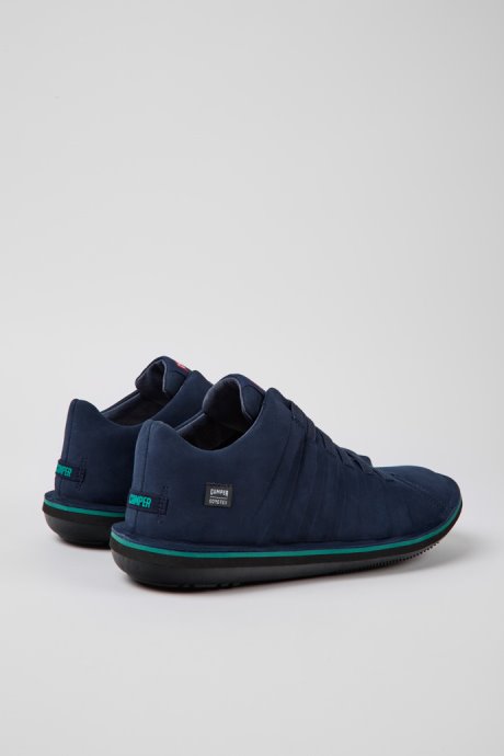 Beetle Gore-Tex Navy Blue Nubuck Ankle Boots For Men Camper New Arrivals
