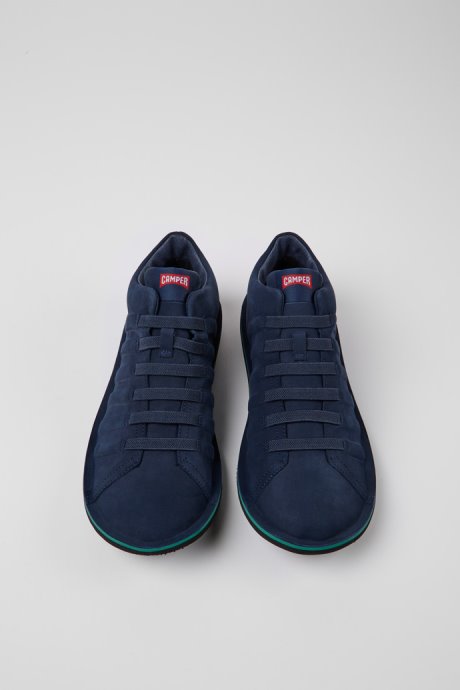 Beetle Gore-Tex Navy Blue Nubuck Ankle Boots For Men Camper New Arrivals