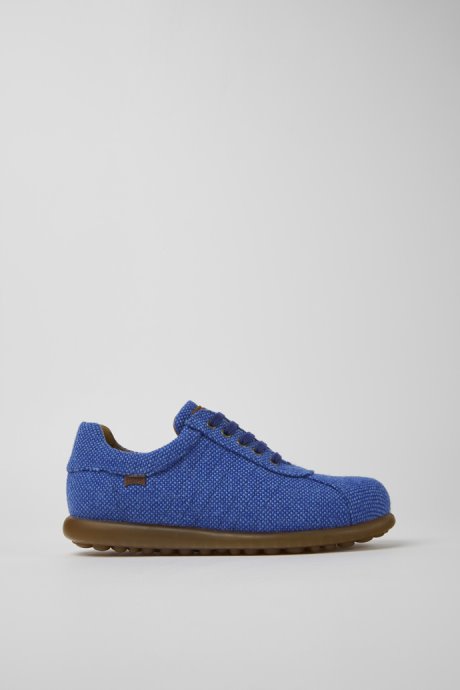 Pelotas Blue Wool Viscose And Leather Shoes For Men Exclusive Camper