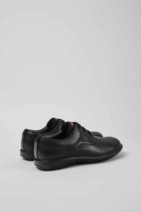 Camper Atom Work Black Leather Blucher Shoes New Arrivals