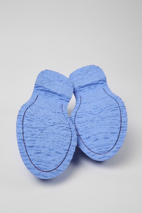 Camper Walden Blue Leather Loafers For Men New Arrivals