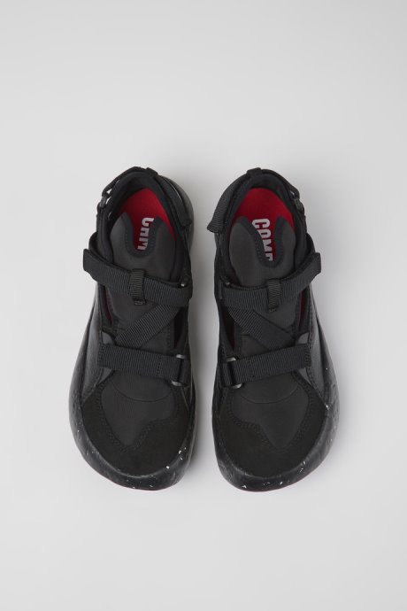 Camper Peu Stadium Black Semi-Open Sneakers For Men New Arrivals