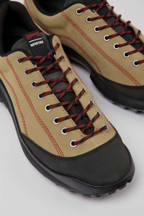 Exclusive Camper Crclr Gore-Tex Beige Nubuck And Textile Sneakers For Men